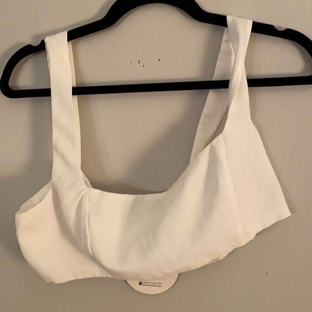 White Fox party crop top
